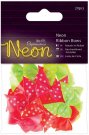 Docrafts Ribbon Bows - Neon (20 pack)