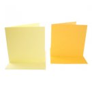 Anita’s Square Card/Envelopes - Yellow/Gold (10 Pack)