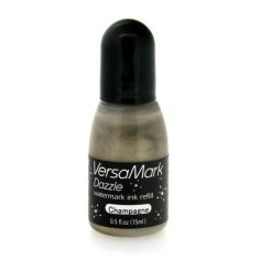 Tsukineko VersaMark Dazzle Ink Refill - Champagne (15 ml)