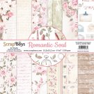 Scrapboys 6”x6” Paper Set - Romantic Soul (24 sheets+cut out elements)