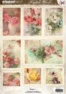 Studio Light Romantic Flowers A4 die-cut sheet #44