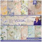 Crafters Companion 12”x12” Paper Pad - Vintage Butterflies (36 sheets)