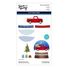 Spellbinders Etched Dies - Holiday Truck Scene by Simon Hurley