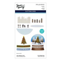 Spellbinders Etched Dies - City Skating Scene by Simon Hurley