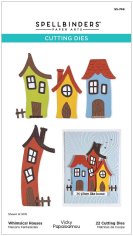 Spellbinders Etched Dies - Whimsical Houses by Vicky Papaioannou