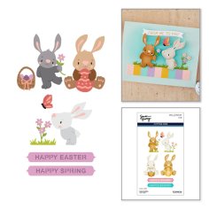 Spellbinders Etched Dies - Bunny Buddies by Simon Hurley