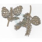 Scrapaholics Laser Cut Chipboard 2mm Thick - Pinecone Sprigs (2 pack)