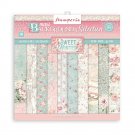 Stamperia 12”x12” Maxi Background Selection Paper Pad - Sweet Winter (10 sheets)