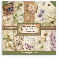 Stamperia 12”x12” Paper Pack - All Around (10 sheets)