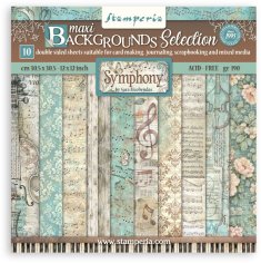 Stamperia 12”x12” Paper Pack - Symphony Maxi Background Selection (10 sheets)