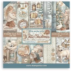 Stamperia 12"x12" Paper Pack - White Christmas (10 sheets)