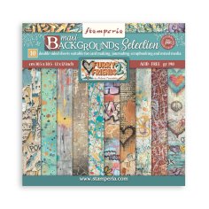 Stamperia 12”x12” Paper Pack - Furry Friends 2 Maxi Background Selection (10 sheets)