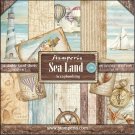 Stamperia 12”x12” Double-Sided Paper Pad - Sea Land (10 pack)