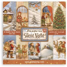 Stamperia 8"x8" Paper Pack - Silent Night (10 sheets)