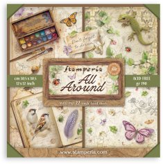 Stamperia 12”x12” Paper Pack - All Around (10 sheets)