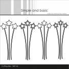 Simple and Basic Cutting Dies - Decorative Star Branches