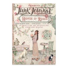 Stamperia Junk Journal - House of Roses Stickers, Backgrounds, Cut-Outs