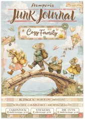 Stamperia Junk Journal - Cozy Family Stickers, Backgrounds, Cut-Outs