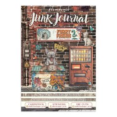 Stamperia Junk Journal - Furry Friends 2 Stickers, Backgrounds, Cut-Outs