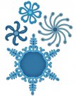 Spellbinders Shapeabilities - 2011 Snowflake Pendant (4 dies)