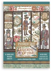 Stamperia A5 Washi Pad - Gardens of Time