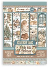 Stamperia Washi Pad - White Christmas (8 sheets)