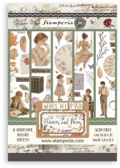 Stamperia Washi Pad - Flowers and Poems (8 sheets)