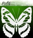 Picket Fence Studios 6”x6” Stencil - Flutter Butterfly