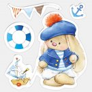 Scrapberrys Clear Stamp Set - Summer Joy Bunny Sailor