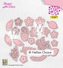 Nellies Choice Shape Die - Flowers and Leaves