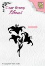 Nellies Choice Clearstamps - Silhouette Lilies