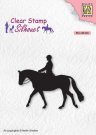Nellies Choice Clear Stamps - Silhouette Horseman