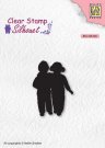 Nellies Choice Clear Stamps - Silhouette Close Friends