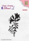 Nellies Choice Clear Stamps - Silhouette Lily
