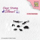 Nellies Choice Clear Stamps - Silhouette Small Animals