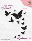 Nellies Choice Clear Stamps - Silhouette Pets Butterflies