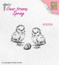 Nellies Choice Clearstamp - Spring Chickern and Easter Egg