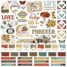 Simple Vintage 12"x12" Ancestry Cardstock Stickers - Combo