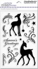 Stampendous Perfectly Clear Stamps - Reindeer Swirls
