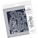Claritystamp 7”x7” Art Stencil - Hare in the Meadow