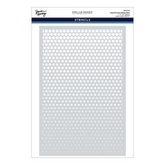Spellbinders Layered Stencil - Cascading Coneflowers Dots