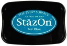 Tsukineko StazOn Ink Pad - Teal Blue