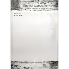 Tim Holtz Distress Cracked Leather 8.5"x11" Cardstock Pack (10 sheets)