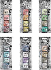 Tim Holtz Distress Mini Oxide Ink Pads Set - Kits #13 to #18 (24 pads)