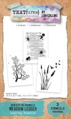 Arden Creative Studio 4”x6” Layering Stencil Set - Beneath the Brambles Meadow Ledger