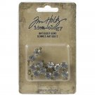 Tim Holtz Idea-Ology Metal Adornments - Antiqued Gems (12 pack)