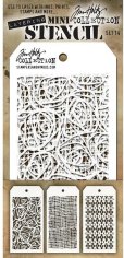 Tim Holtz Mini Layered Stencil Set #14 (3 pack)