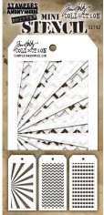 Tim Holtz Mini Layered Stencil Set #42 (3 pack)