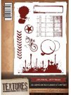Crafters Companion Textures A6 Unmounted Stamp - Journal Jottings