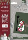 Crafters Companion Stamp & Die Set - Vintage Snowman Jolly Snowman
